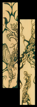 Solar Pyrography ~ Diptych 1